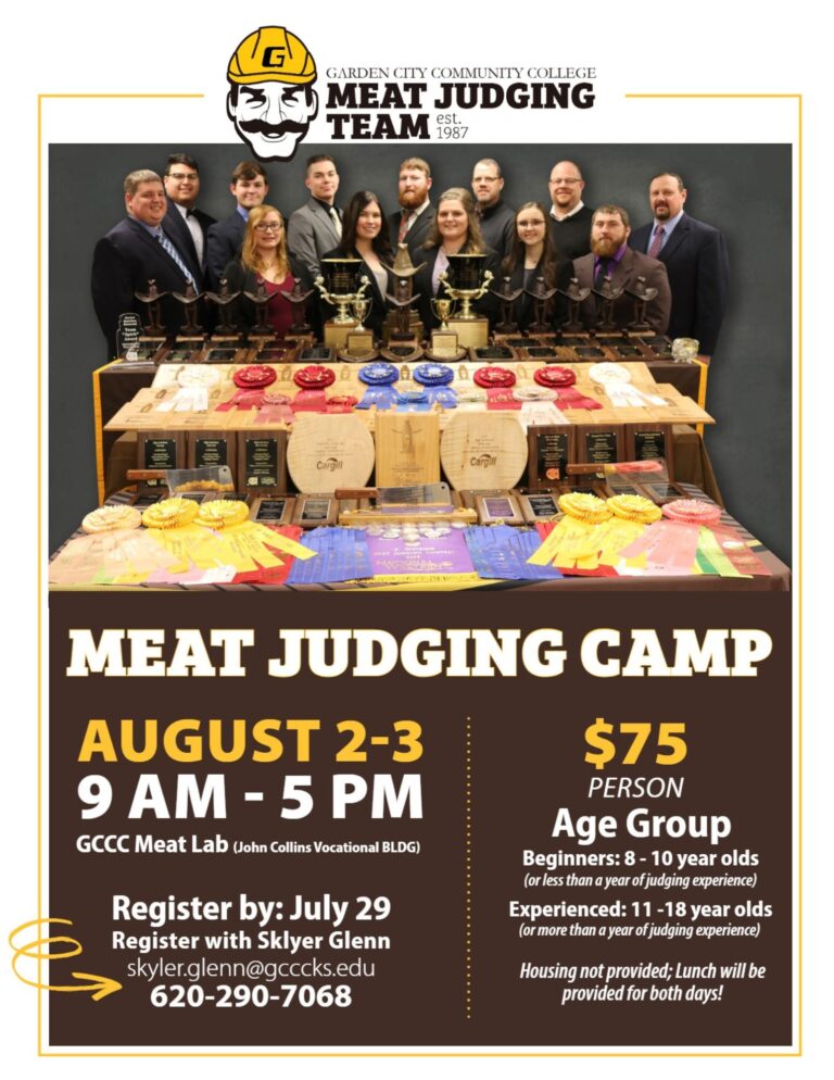 GCCC Meat Judging Team to host camp