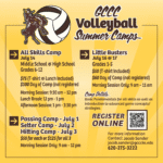 Summer volleyball camps scheduled at GCCC