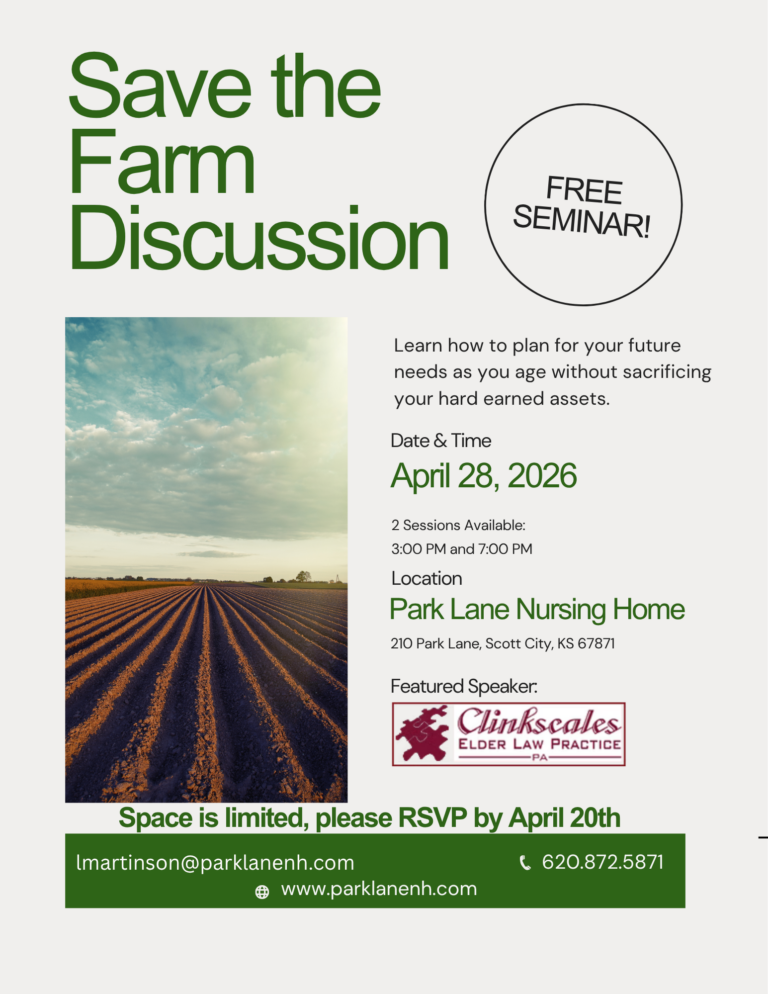 Park Lane to host “Save the Farm” seminar