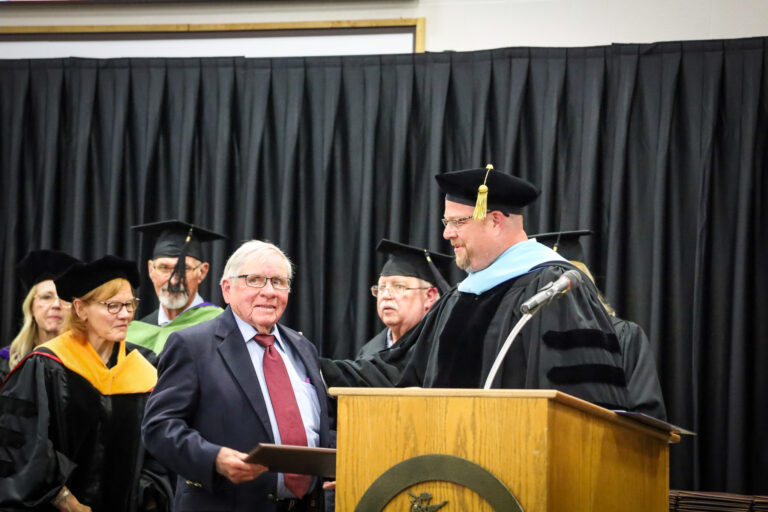 Dick Fankhauser awarded honorary associate degree at GCCC