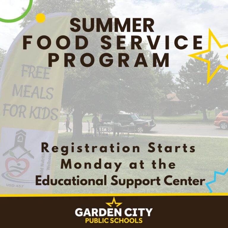 Registration open now for Garden City Public Schools summer food program