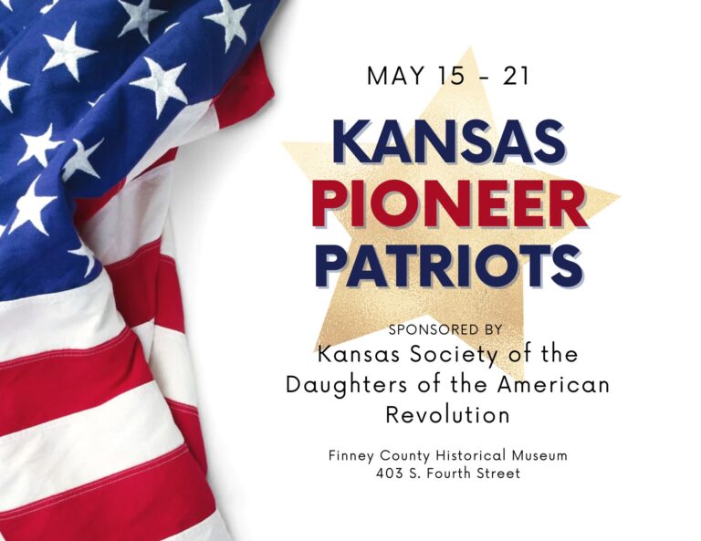 Finney County Museum to host “Kansas Pioneer Patriots” exhibit May 15 – 21