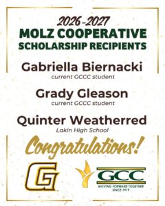 Three area students receive Molz scholarship