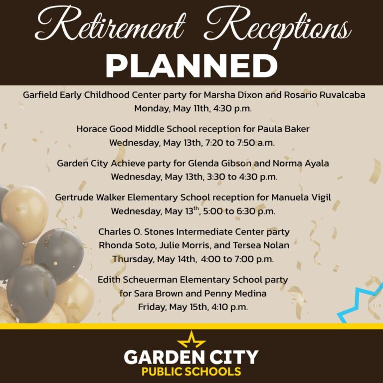 Retirement receptions planned for USD 457 staff