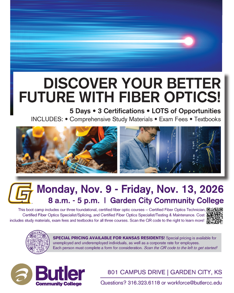 GCCC to host certified fiber optics technician boot camp